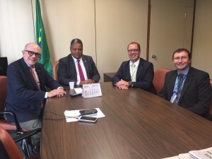Franco Pallamolla, Antônio Britto, Franco Pallamolla e Márcio Bósio