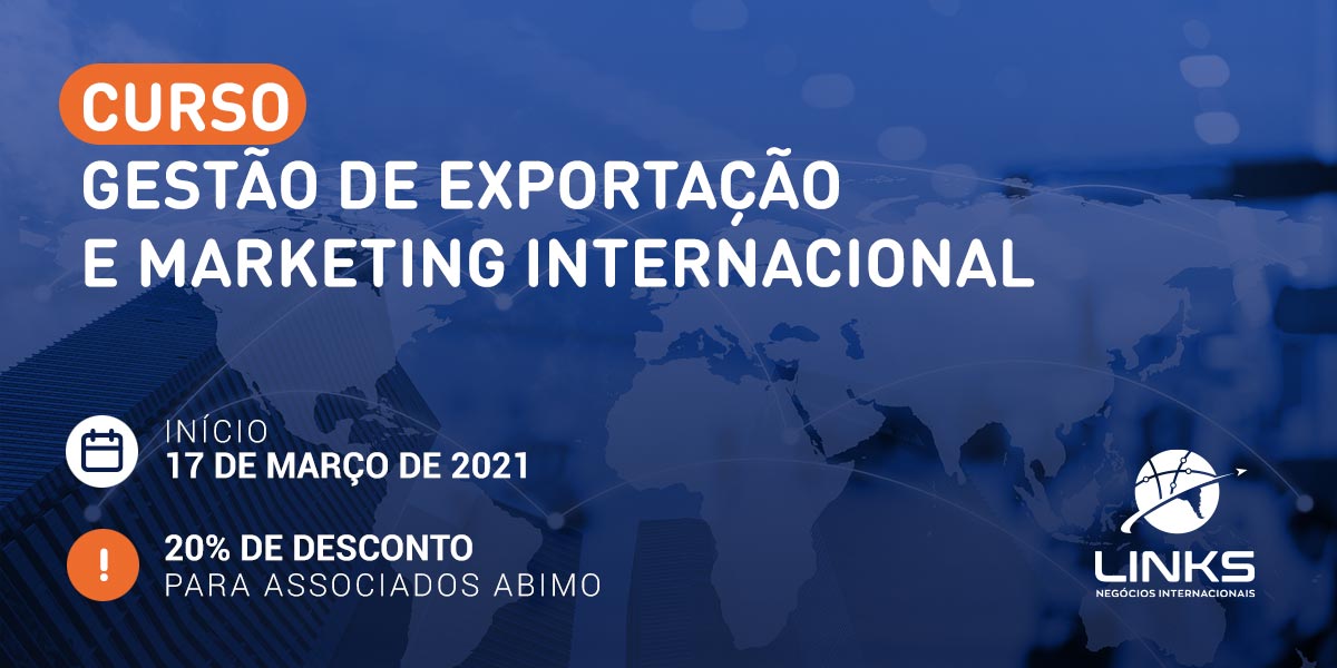 Curso Gestão de Exportação e Marketing Internacional Links Comex