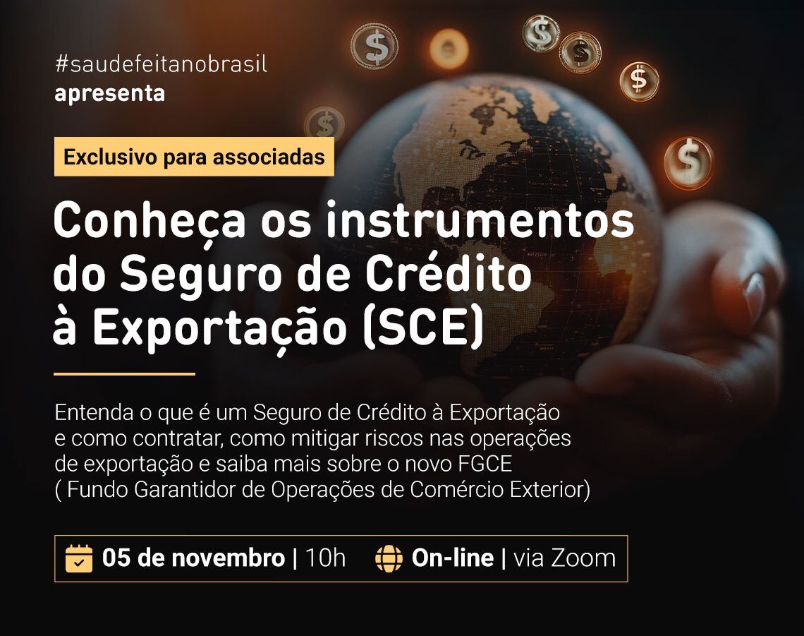 Webinar - Conheça os instrumentos do Seguro de Crédito à Exportação (SCE)