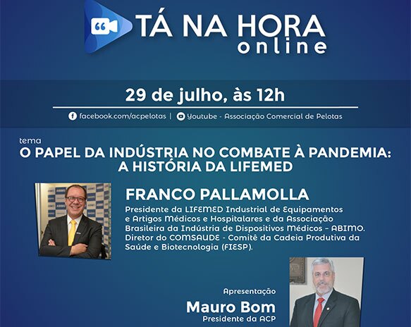 Tá na Hora ACP traz como tema o papel da indústria no combate à pandemia