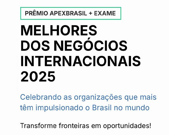 Prêmio Melhores dos Negócios Internacionais tem inscrições gratuitas até 7 de setembro