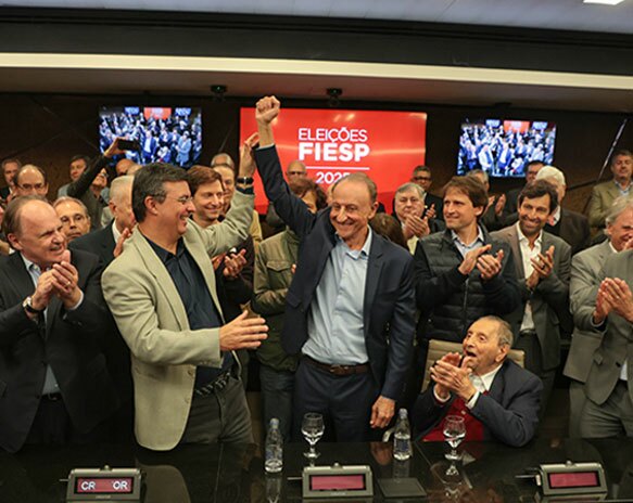 Com 99% dos votos válidos, Paulo Skaf é eleito presidente da Fiesp