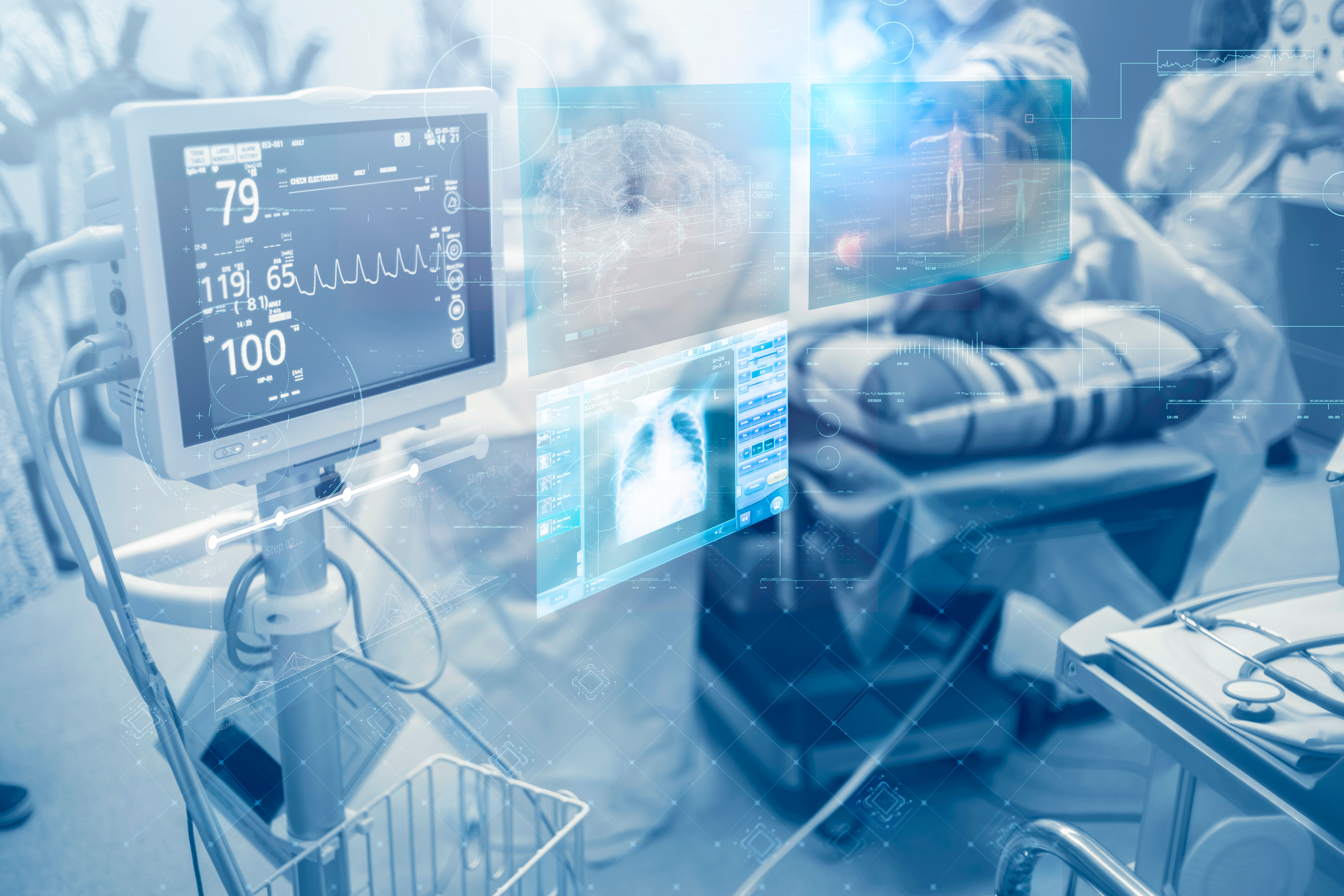 Hospital Inventions Innovative,Technology,In,A,Modern,Hospital,Operating,Room,Futuristic ...